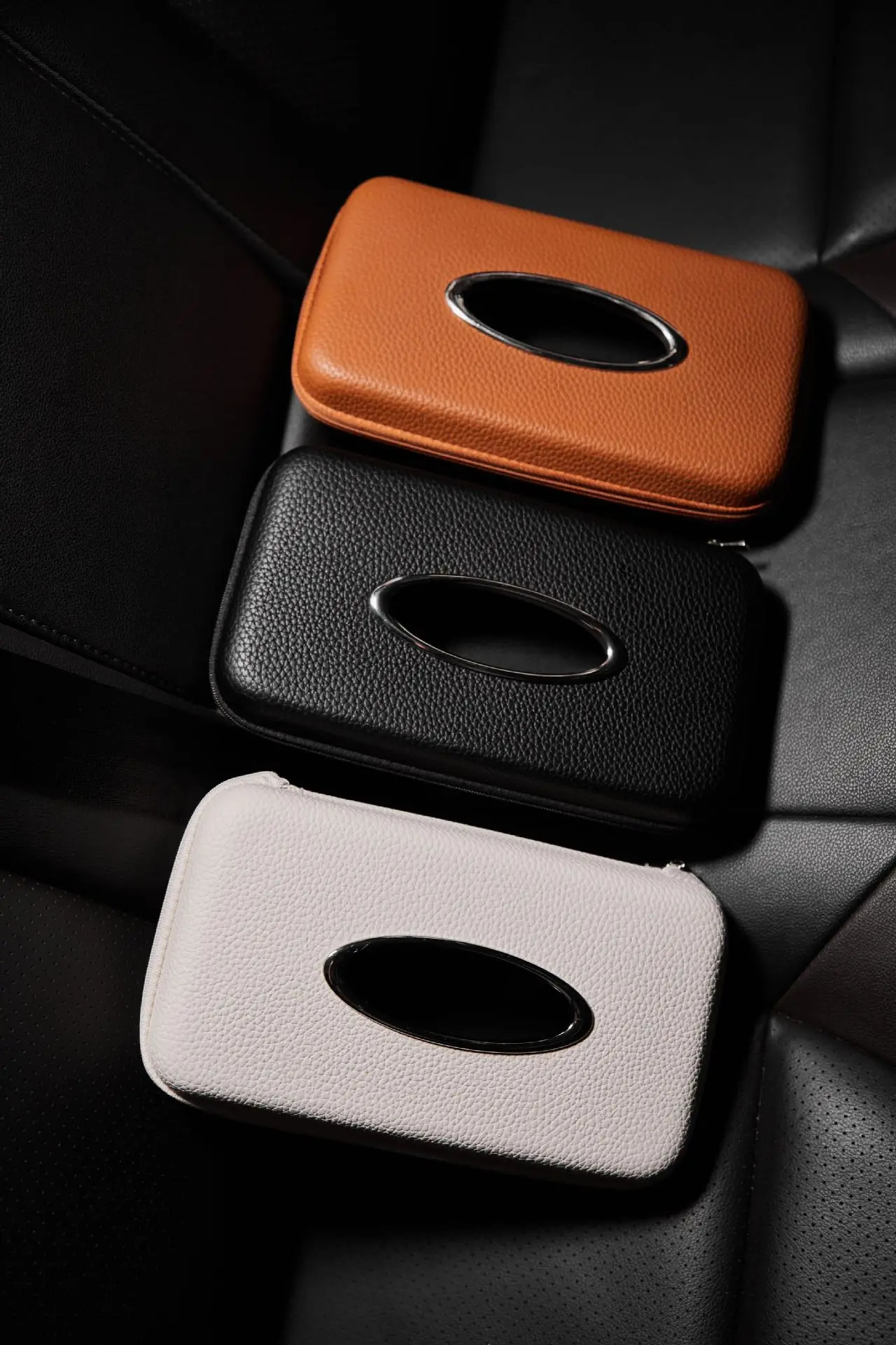 Car tissue box sunshade seat backrest suspension tissue box car armrest box tissue storage box car storage and organization 251029