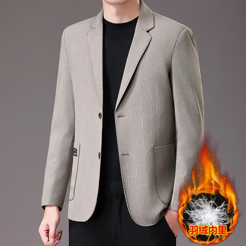 highquality mens fashionable and stylish casual down suits for autumn winter 80mm versatile jackets 251028