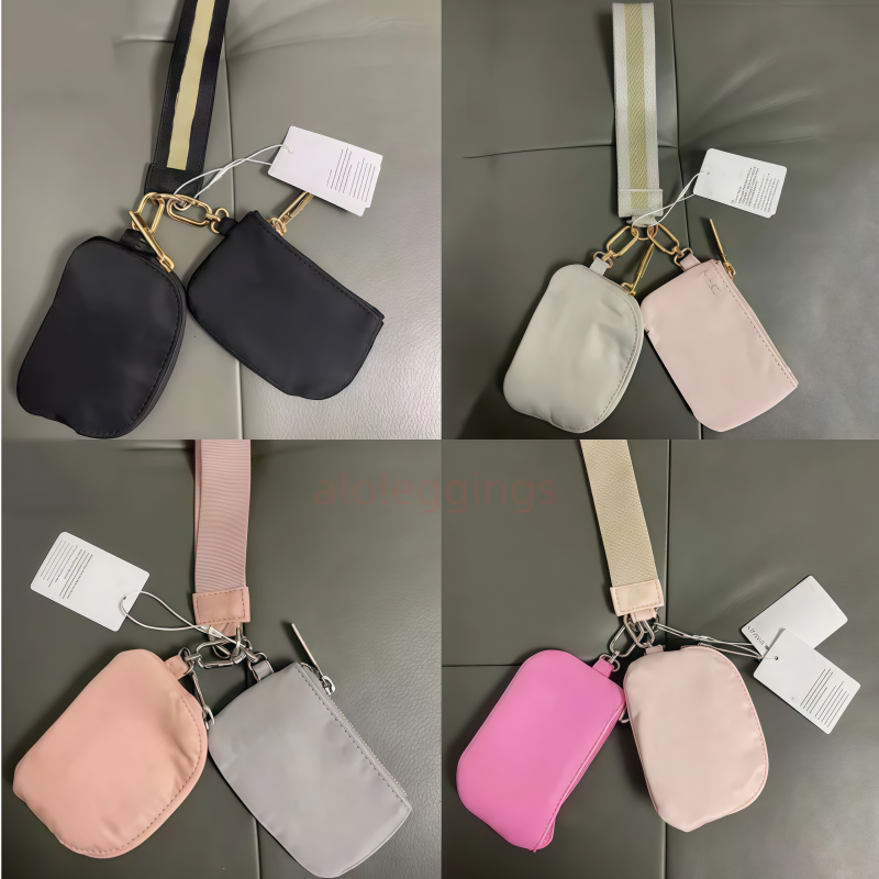 2025 TOP 10 Colours Black GOLd Yohain Bag Dual Pouch Mini Zip Around Wristlet Portable Keychain Wallet Coin Purse Pocket coin purse butler key mini bag