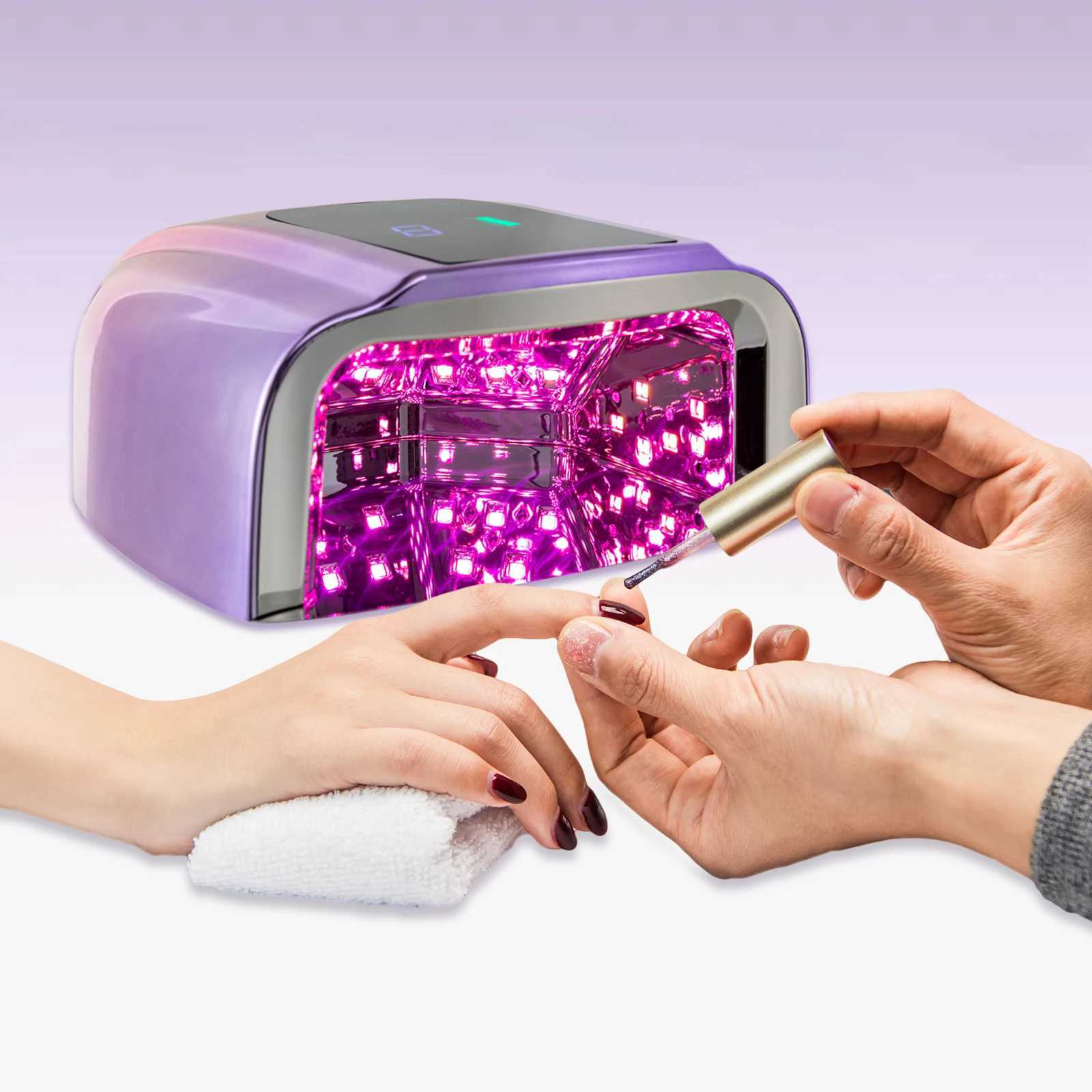 Nail Dryer Professional Rechargeable 96W 42Bead UV LED Portable Cordless Gel Nail Lamp Machine with Removable Stainless Steel J251115