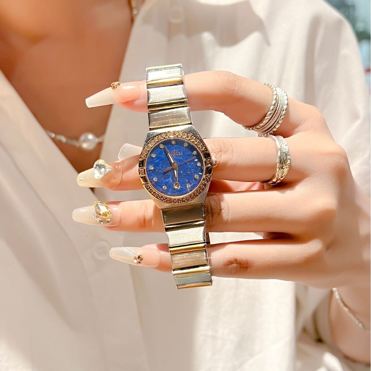 Designer Watch Double Eagle Constellation Series European Fashion Steel Luxury Band Trendy Korean Style Quartz Women's Watch