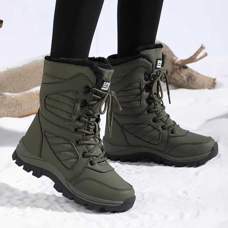 Ladies fashionable snow boots solid color design round toe style ultrafine fiber outer layer fabric lining rubber sole t Z251029