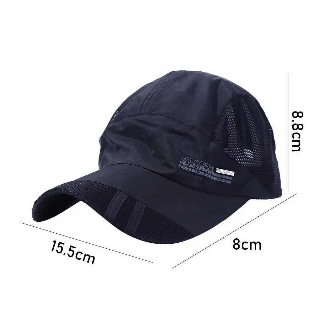Simple Outdoor Golf Korean Style Breathable Sport Cap Adjustable Visor Cap Quick Dry Mesh Cap Baseball Hat Mesh CapsW251029