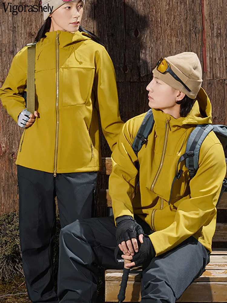 Men Women Hooded Cycling Windbreaker Waterproof Hiking Breathable Rain Jackets Outdoor Camping Climbing Trekking Winter Jacket J251029