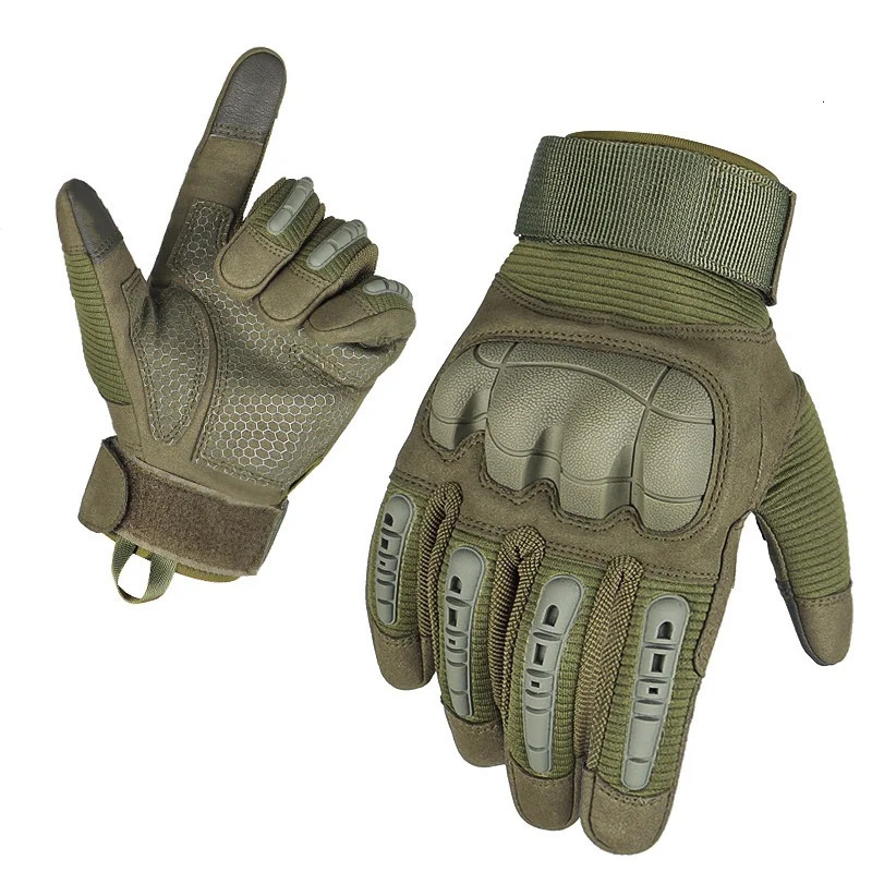 Touch Screen Tactical Full Finger Gloves Hard Rubber Paintball Airsoft Bicycle Combat Antiskid Cycling Work Glove Men 251013