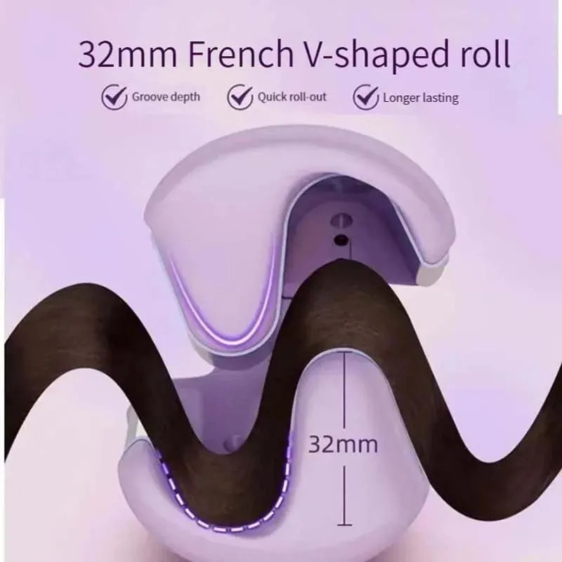 Foldable Lcd Display Hair Styling Professional Wave Hair Curling Ceramic Irons 3 Barrel Electric Hair Curler 251029