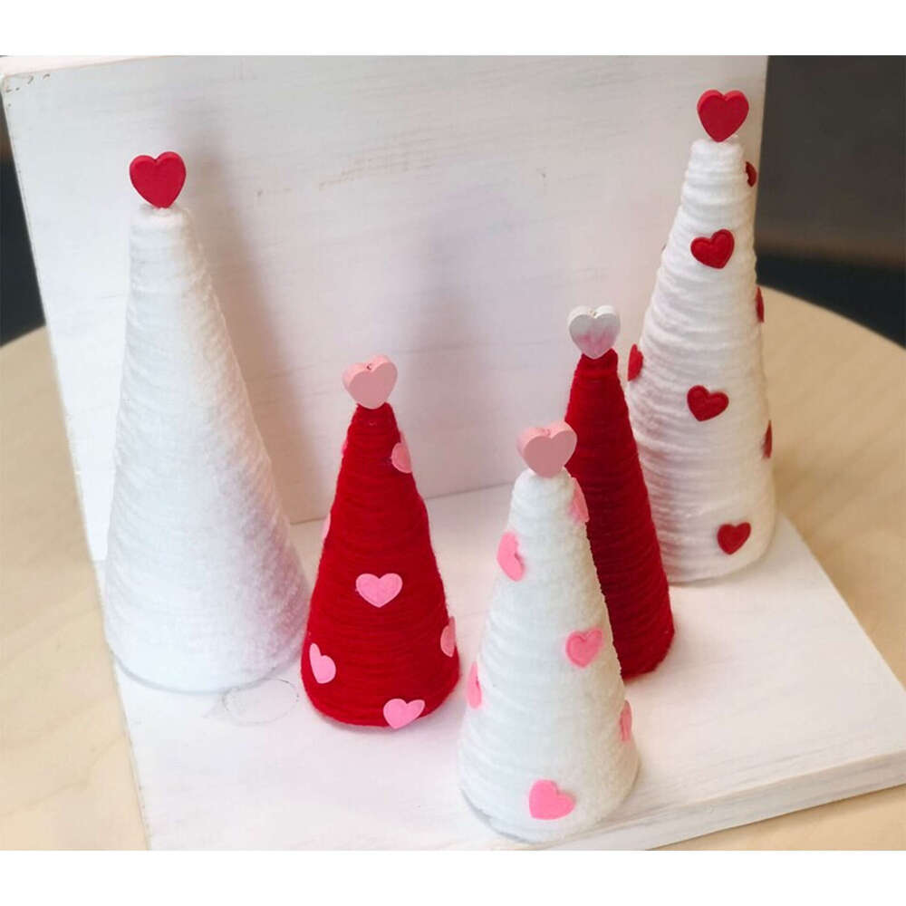 Valentine's Day Heart Christmas Tree Table Stand Proposal Party Scene Decoration Arrangement Tray Ornament