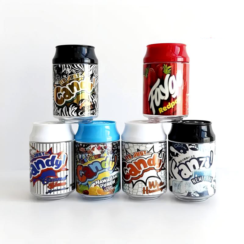 PET Material Food Soda Can 3.5 G Candy 100 ml Coke Bottles Plastic Bottle Packaging Jar Bean Container With Different Designs Screw Cap Support Custom Sticker Label
