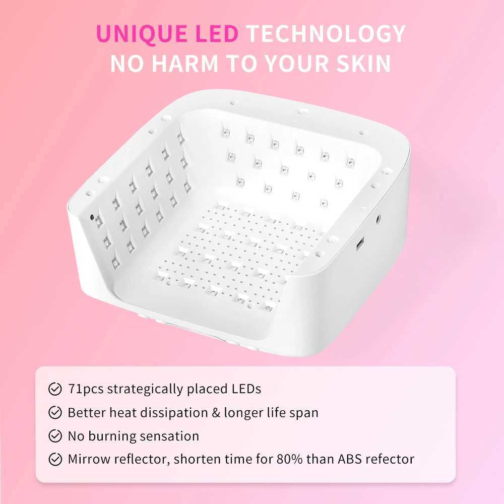 71 LEDs UV Nail Lamp Large Space Nail Dryer with Hand Pillow Smart Sensor 72 W Professional UV Lamp For Nails Manicure Pedicure J251117