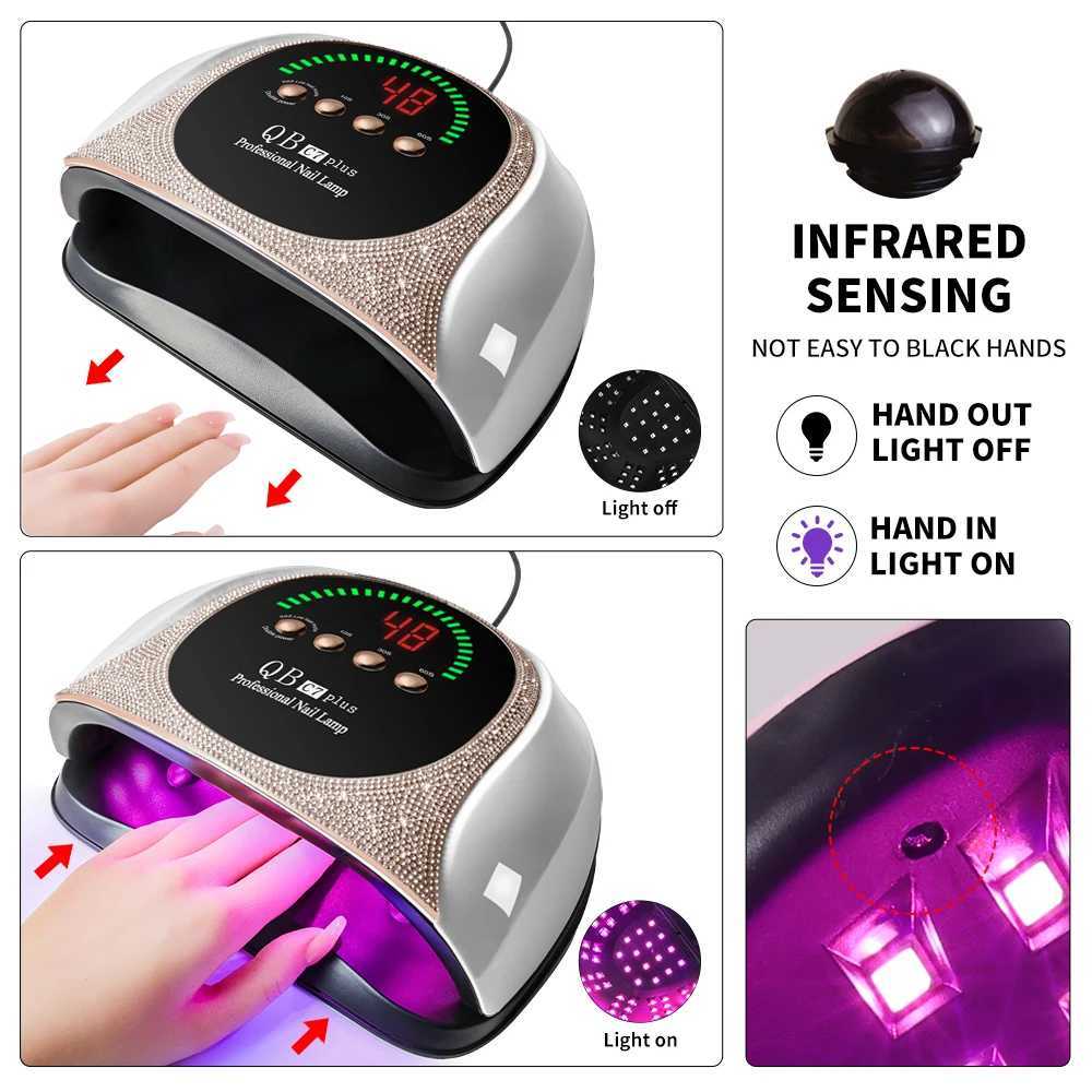 UVLED Nail Dryer Lamp 57 LEDS Quick Drying Gel Polish Curing Light With LCD Display Manicure Equipment Tools for Acrylic Gel J251117