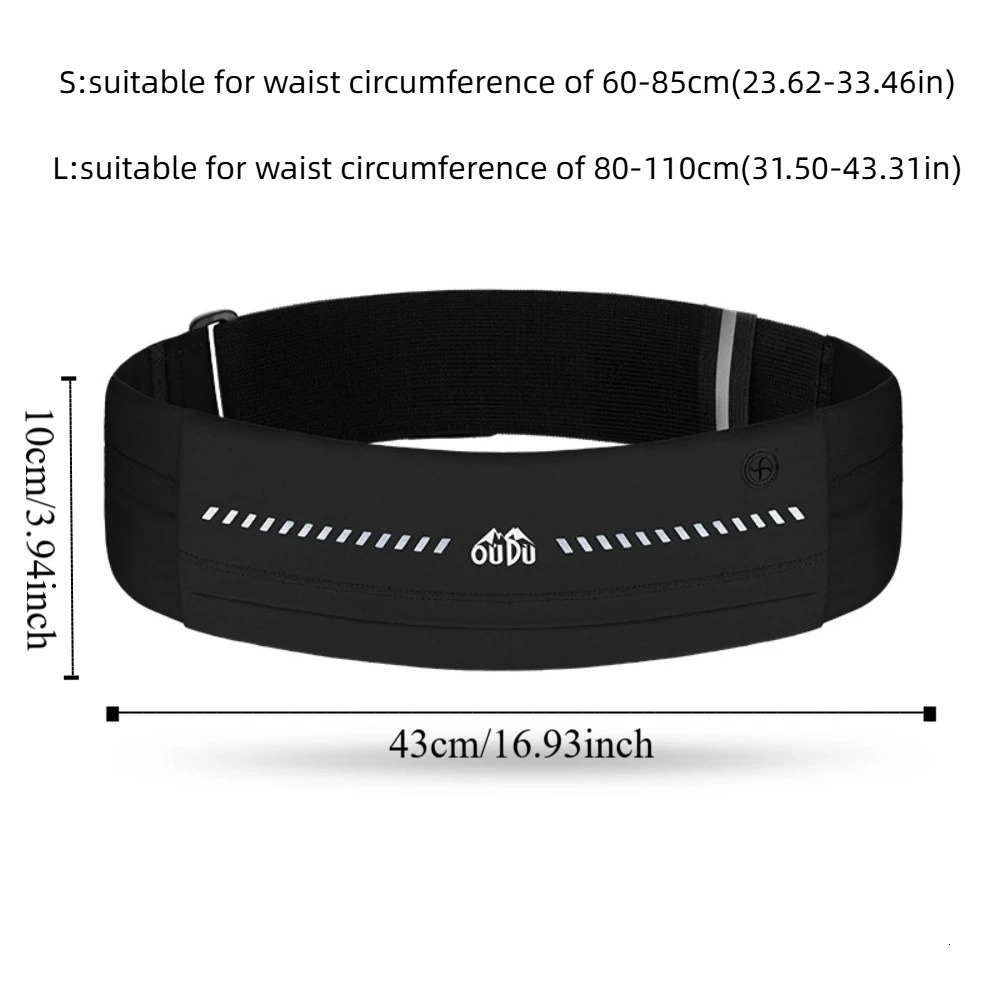 UltraThin Sport Mobile Waist Bag High Elastic Multifunctional Running Waist Bag Lightweight Large Capacity Sports Phone Bag 251021