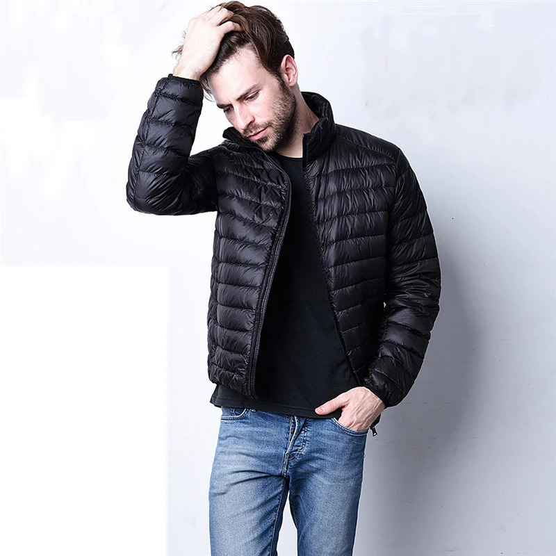 Winter Fashion Ultralight Duck Down Jacket Mens Hooded Streetwear Light Feather Coat Waterproof Warm Mens Clothing M5XL 251028
