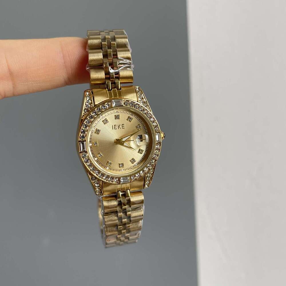 Gypsophila Inlaid Diamond Fashion Exquisite Steel Designer Band Quartz Light Design Luxury High-end Trendy Women's Watch Hot Sale