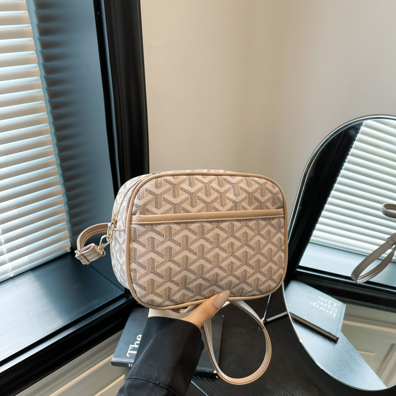 Designer Bag 2025 New Women's Crossbody Bag, Quilted Printed Pattern Camera Purse, Spacious Small Square Bag for Casual Outing