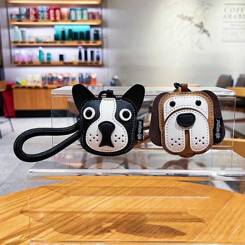 Unisex Bag Pendants Creative Leather Cartoon Puppy Cute Kawaii Verstaile Bag Accessories Highquality Multifunctional KeychainsW251029