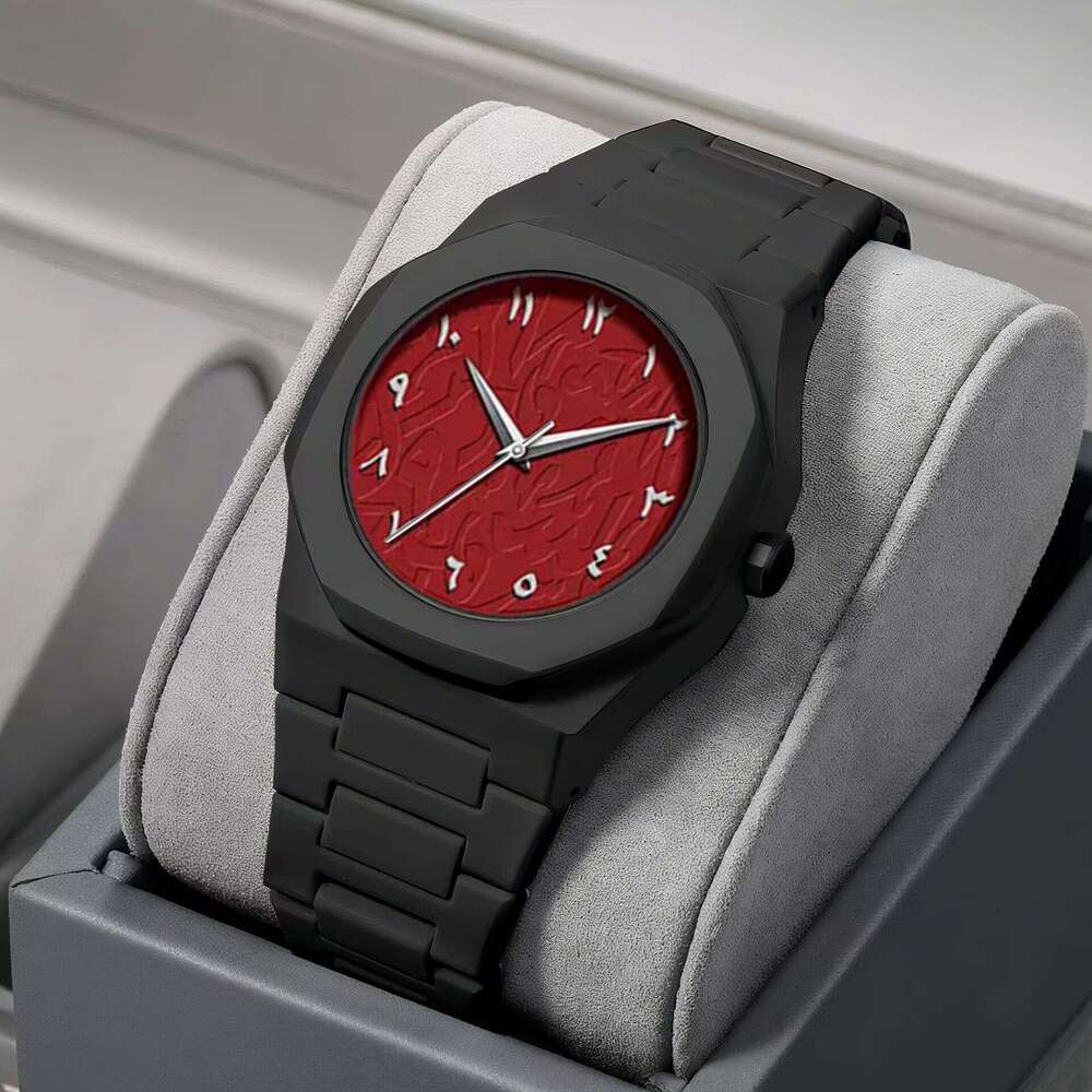 Russian Sports Men's Plastic Quartz Waterproof Arabic Watch