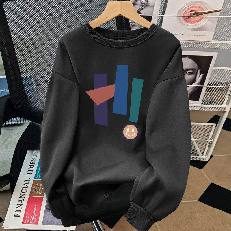 American Ins style age reducing round neck sweatshirt designer wool lining thickened autumn and winter new top suitable for both men and women