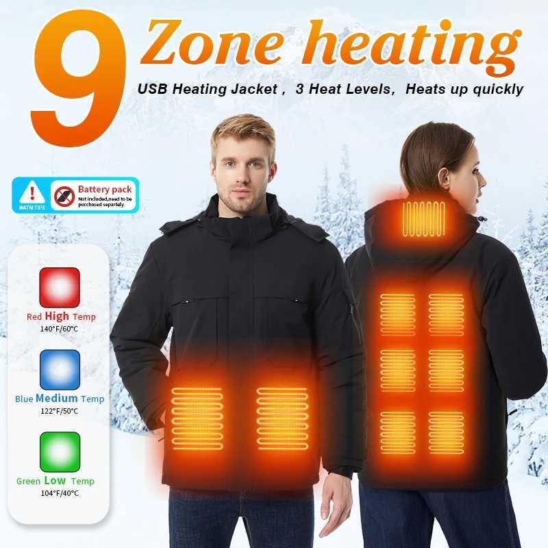 heated jacket mens heated vest usb heated clothing heated jacket warm jacket winter hiking fishing camping J251029