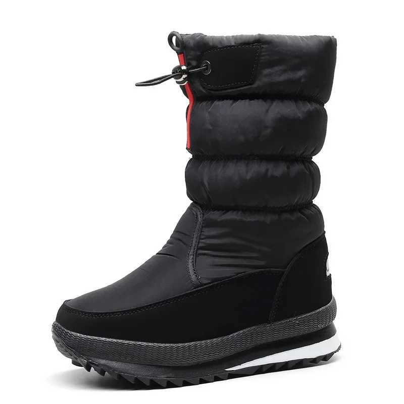 Womens Faux Fur Ankle Boots Chunky Platform Waterproof Snow Boots Women Silver Thick Plush Warm Winter Boots Shoes Woman Z251029