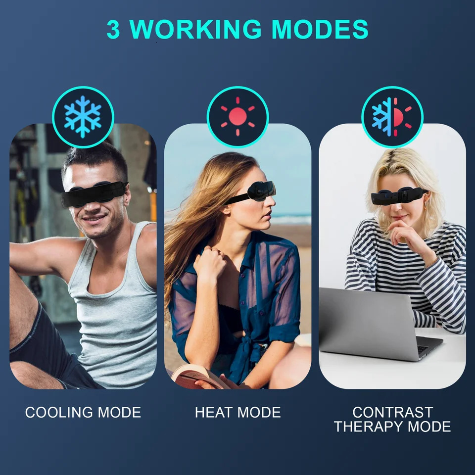 Wireless Eye Massager Instant Cold Compress Eye Massager for Tired Eyes Dark Circles Remove Heating Music Relieves Fatigue 251027