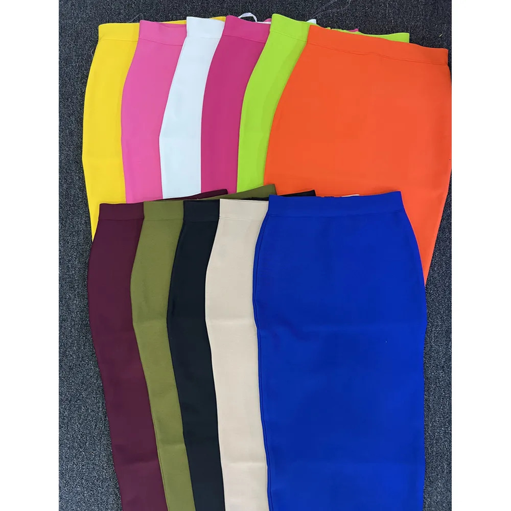 78CM Length High Waist Bandage Skirt Women Elegant High Waist Midi Calf Long Pencil Skirts Office Ladies Formal Party Dress 251028