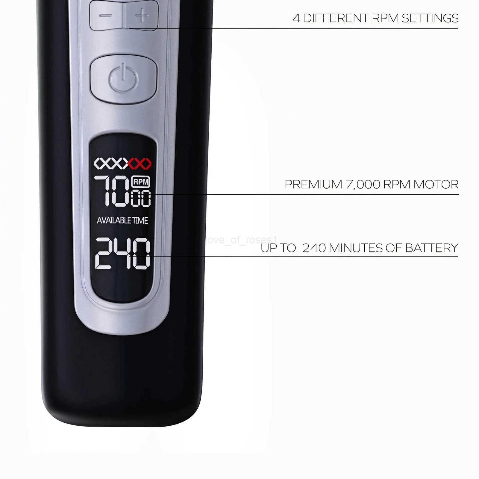 Hair Clipper USB Rechargeable Hair Trimmer Titanium Ceramic Blade LCD Professional Strong Power Salon Hair Cutting Machine Z251029
