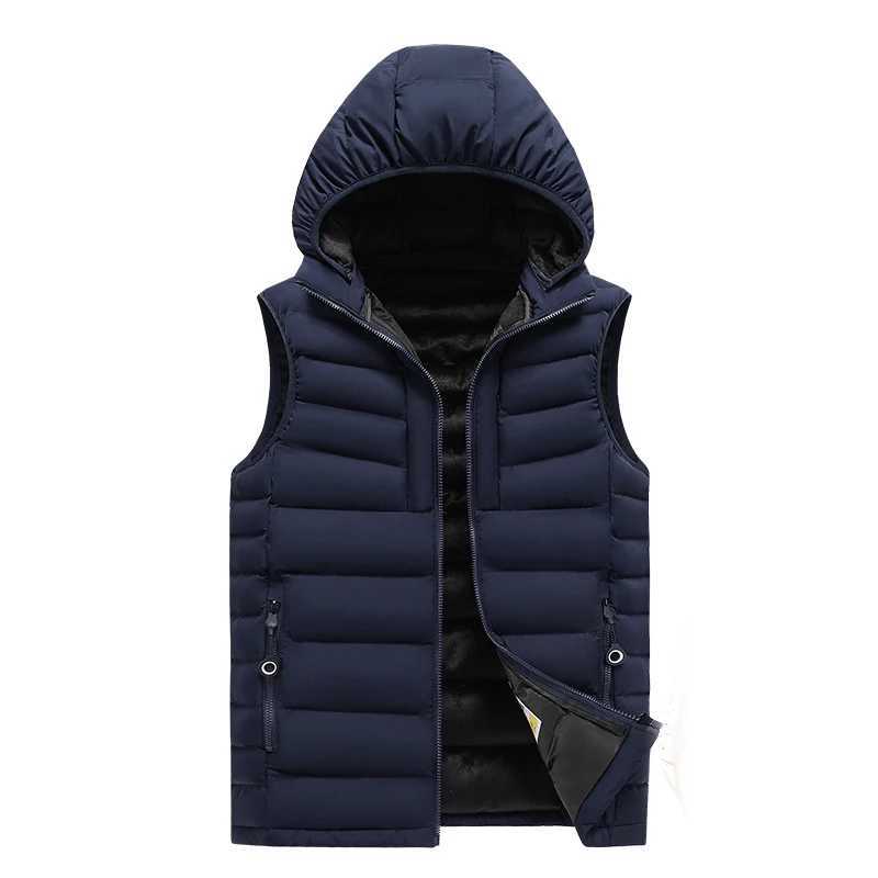 Winter Outdoor Men Thicken Plush Corduroy Vest New Warm Sleeveless Jacket Unisex Multi Pocket Down Cotton Waistcoat Coats W251029