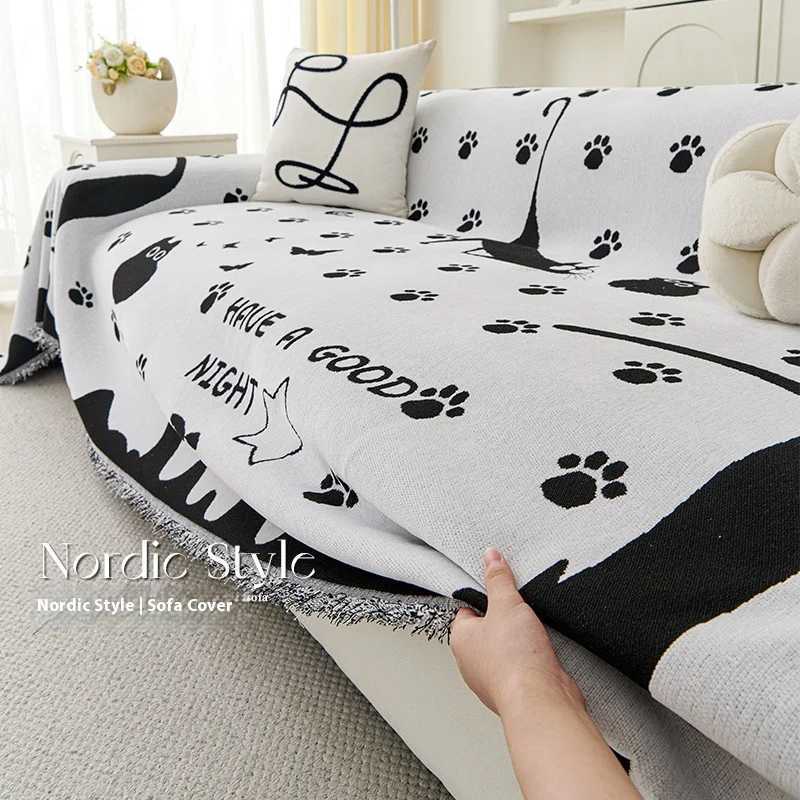 L Shape Sofa Cover Double Sided Reversible Chenille Stretch Sofa Slipcover 234 Seater Couches Home Decor C251028