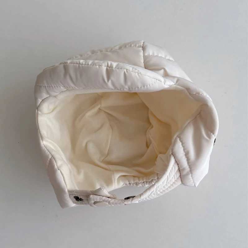 Waterproof Down Cotton Baby Hat Winter Windproof Ear Protection Childrens Hat for 14 Y Boy Girl Warm Bonnet Lei Feng Cap251028