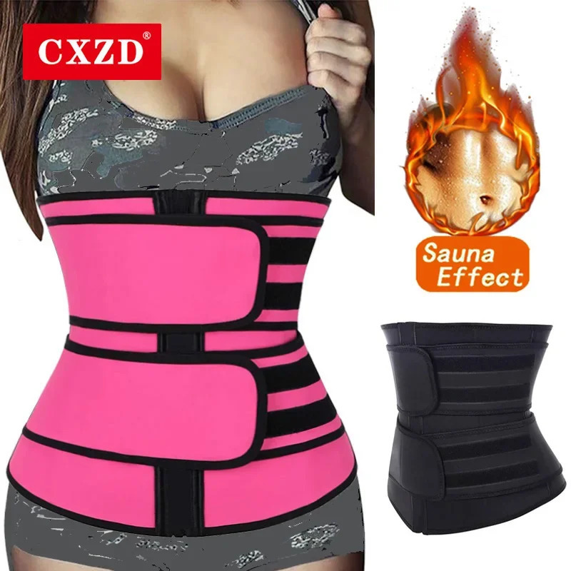 CXZD Women Waist Trainer Fitness Sauna Sweat Neoprene Slimming Belt Girdle Shapewear Modeling Strap Body Shapers 251029