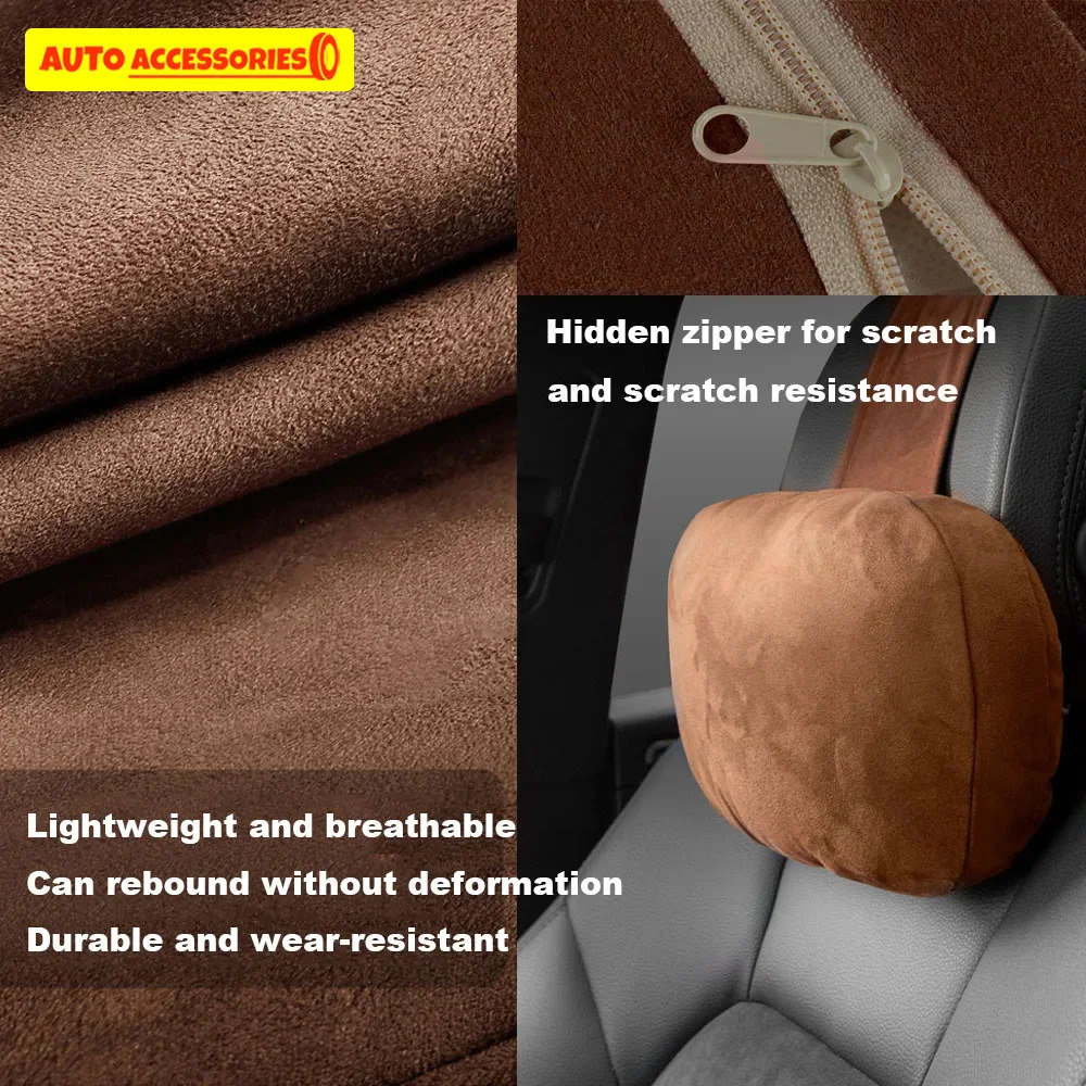 Car Headrest Neck Support Seat Maybach S Class Soft Universal Adjustable Car Pillow Neck Rest Cushion High Quality 251029