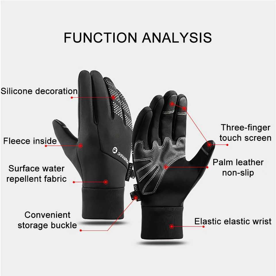 GTUBIKE Winter Gloves for Women Men Cold Weather Winter Cycling Bike Gloves for Men Women Gloves with Touchscreen Fingers J251029