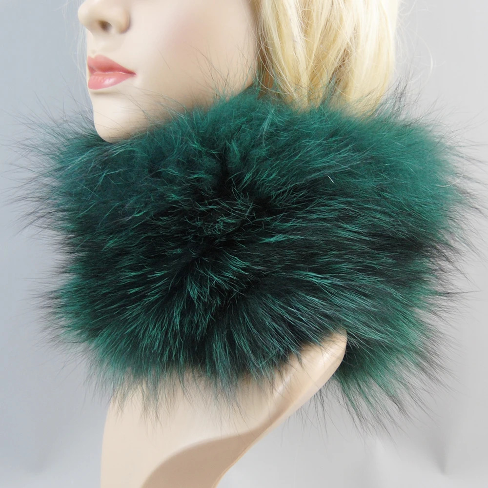 Style Women Real Fox Fur Scarf Girls Winter Warm Soft Knitted Real Fox Fur Neckerchief Quality Natural Fox Fur Ring Scarves 251021