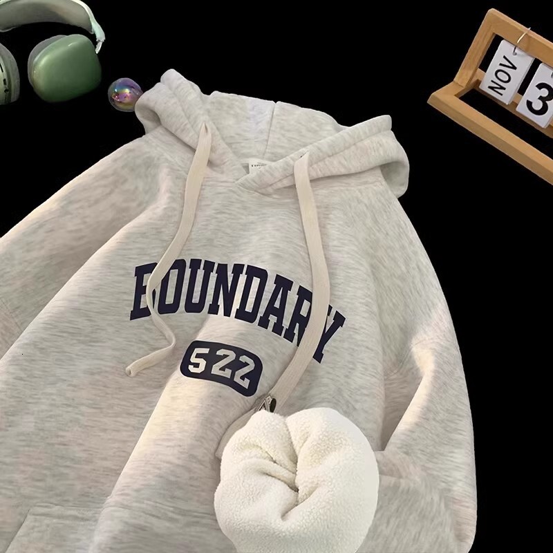 New hooded sweatshirt for men, autumn and winter, American style youth, loose wool, cool and fashionable designer brand, couple's autumn top