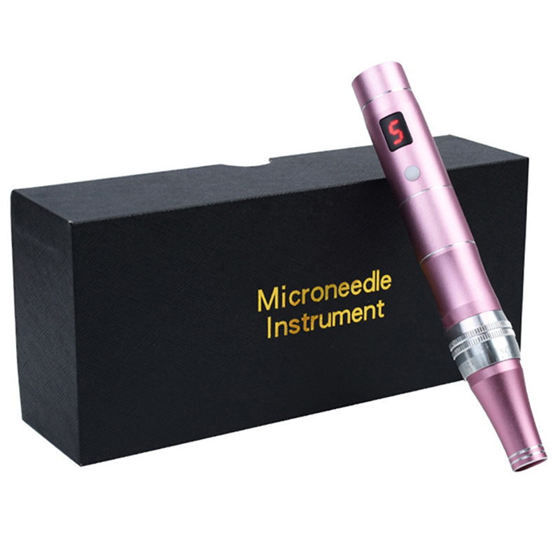 Advanced Electronic Microneedle Therapy Pen MTS Kit Dermapen Includes 10pcs Needles Derma Pen Skin Care Face Mesotherapy