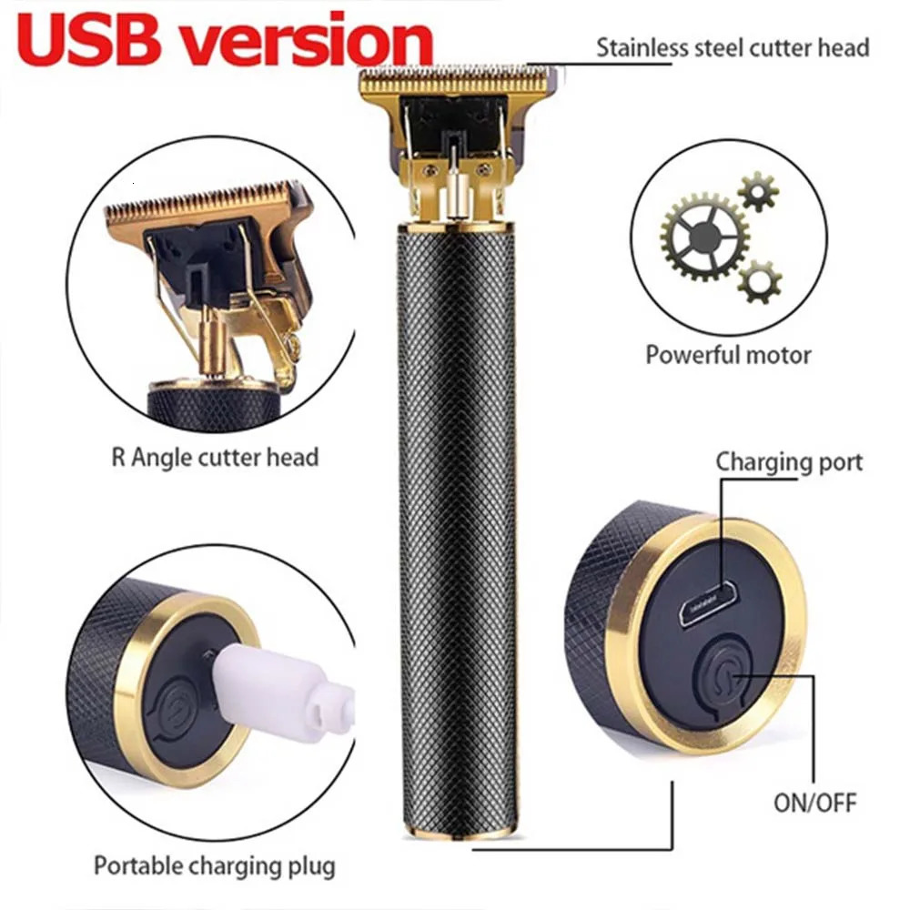 USB Rechargeable Electric Hair Clipper Cordless Hair Trimmer Set For Hair Cutting Professional Trimmer Shaver Trimmer Beard 251029
