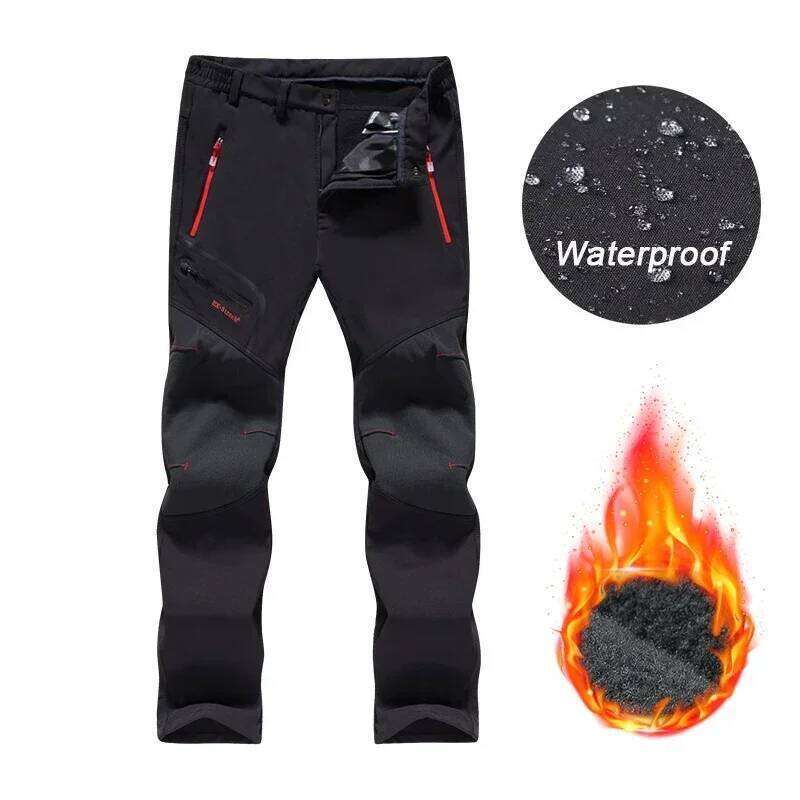 Men's Thicken Warm Suit Waterproof Windproof Snow Fleece Jacket Pants Winter Outdoor Snowboard Wear Set Ski Brands Overalls