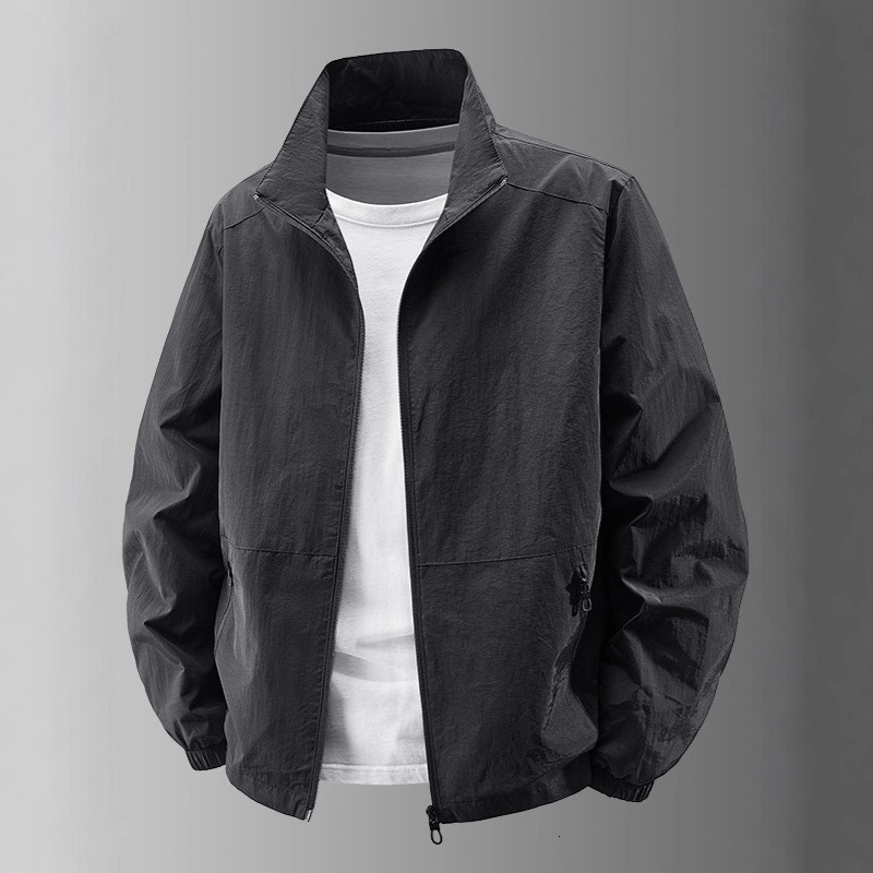 New Men's Spring Designer Jacket And Autumn Outdoor Jacket Casual Jacket Men's Sports Top Stand Collar Quick-dry Thin Men's Clothing