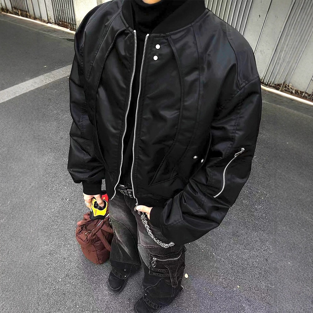 Spring And Autumn American Style Motorcycle Jacket Men's Short Cool Designer Jacket Pilot Baseball Jacket Trendy Brand