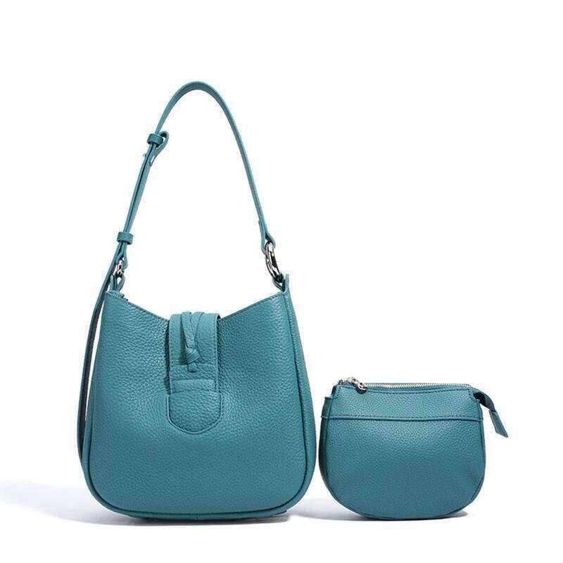 Genuine Leather Underarm New Soft Top Layer Cowhide Women's Handbag Free Initials Fashion One-Shoulder Crossbody Bag Suotong1029