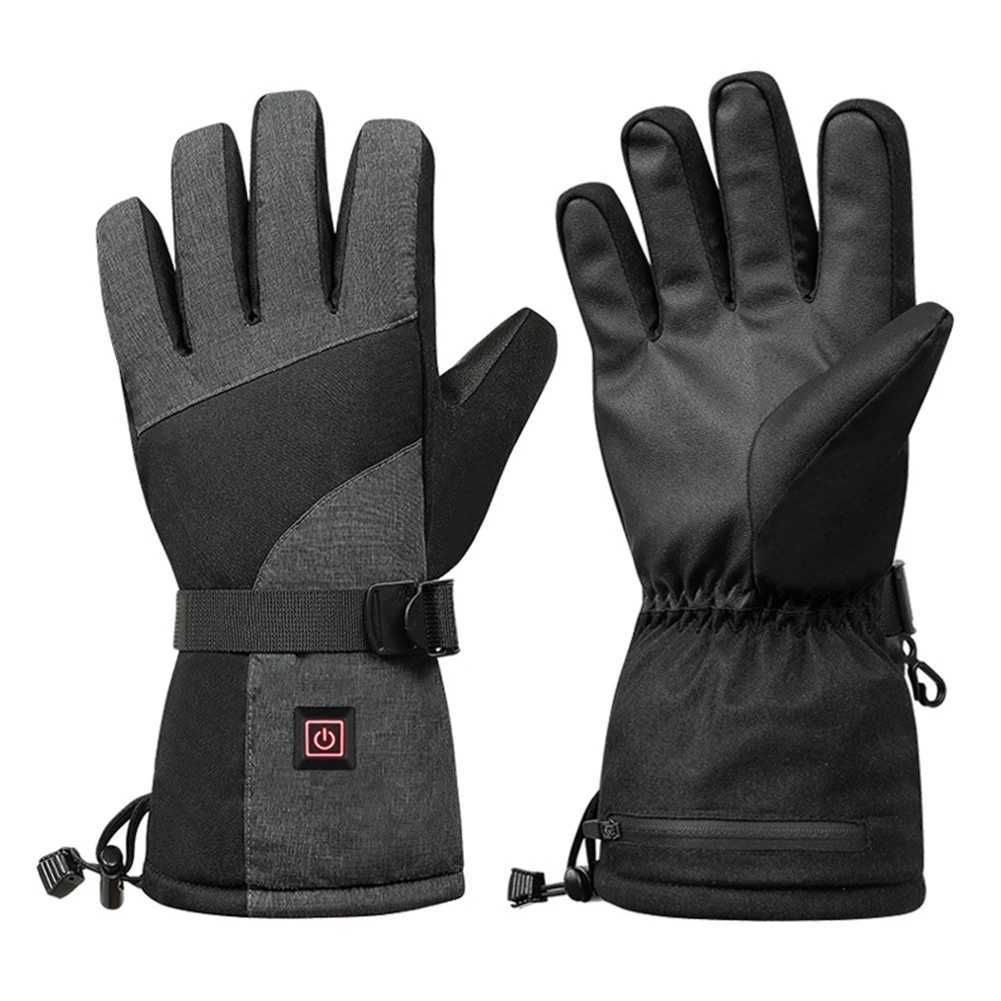 Unisex Winter Heating Gloves 3 Speed Temperature Outdoor Cycling Gloves Touchscreen NonSlip Waterproof Windproof for Women Men J251029