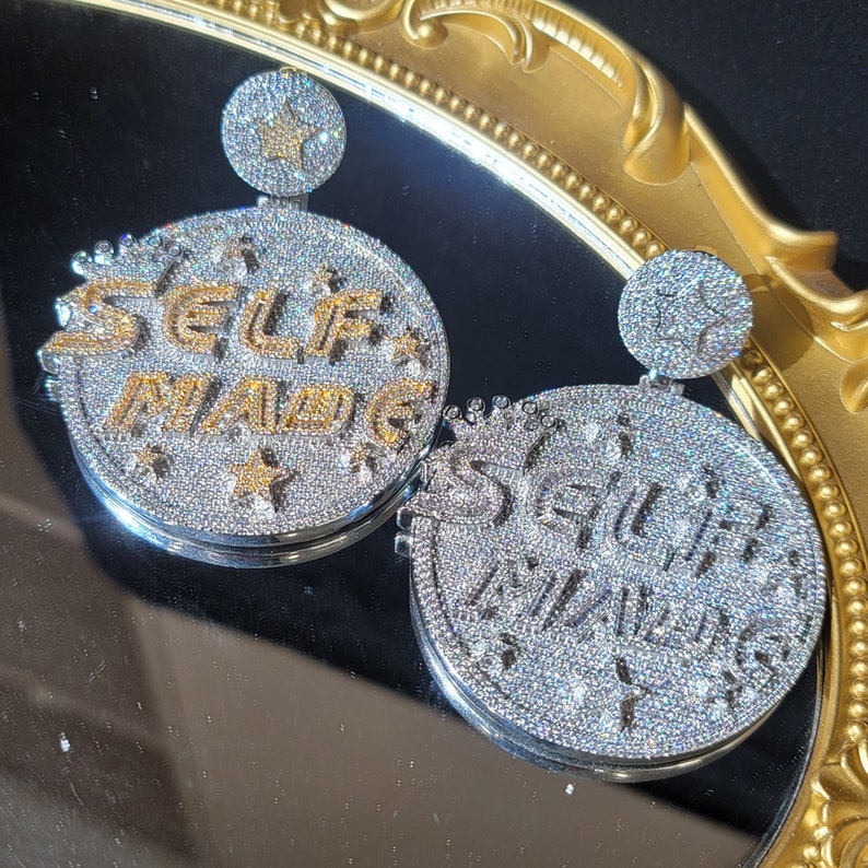 moissanite pendant custom chain Hot Hiphop Rock 925 Sterling Silver with d Vvs Moissanite Pass Diamond Tester