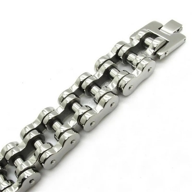 Wholesale Top Quanlity 22mm Huge Heavy Mens Motor Bike Chain Motorcycle Chain Bracelet Bangle 316L Stainless Steel Jewelry 251028