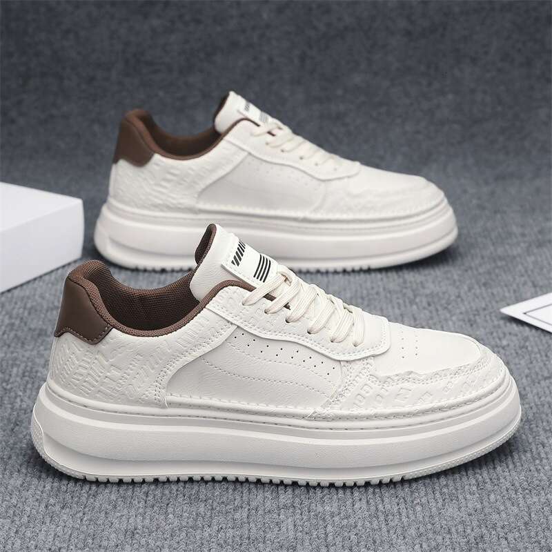 Men's Autumn 2025 New Fashion Soft Sole Shock Absorption Breathable Sports Casual Trendy Versatile White Shoes
