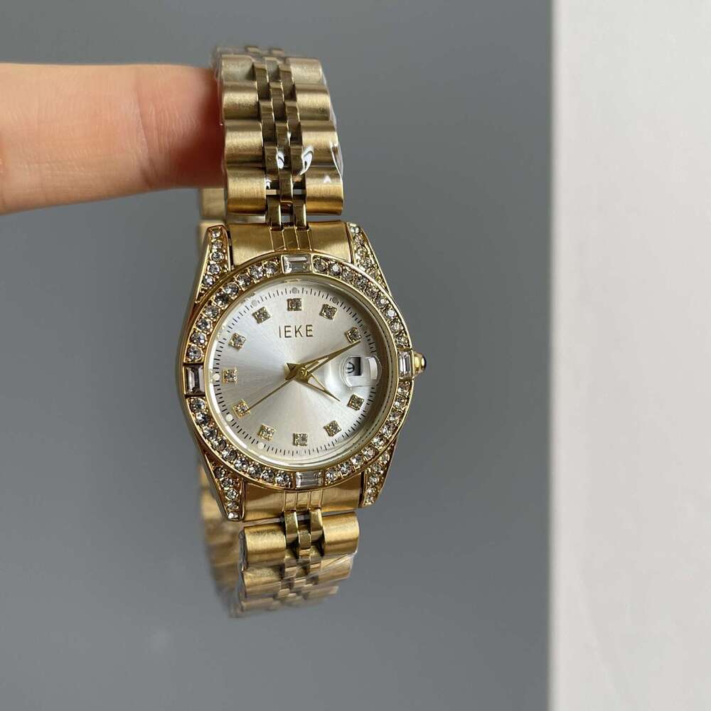 Gypsophila Inlaid Diamond Fashion Exquisite Steel Designer Band Quartz Light Design Luxury High-end Trendy Women's Watch Hot Sale