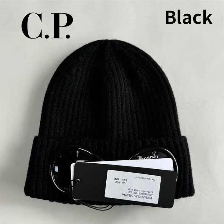 Bonnet C.P Goggle Hat Winter Skiing Luxury Balaclava Wool Beanie Hat High Quality Eco-Friendly Black Cotton Goggle Beanie Hats for Men and Women