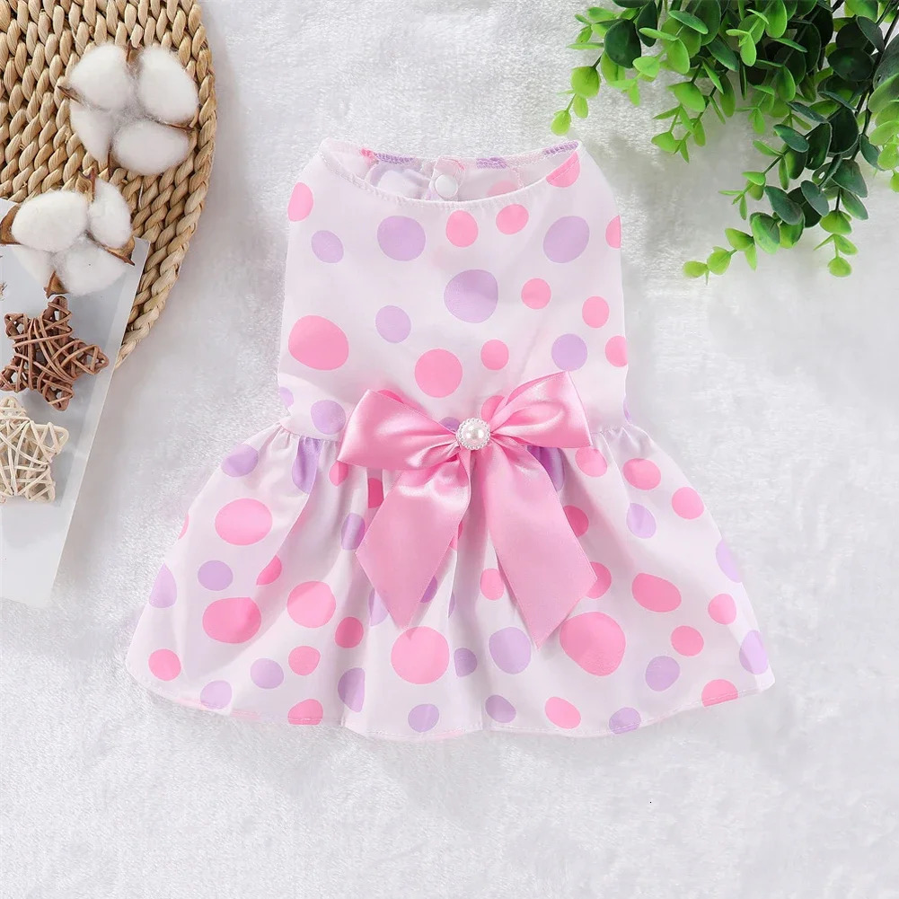 Spring Cat Princess Dress Pet Sunflower Skirts Pet Clothes Comfortable Soft Puppuy Dogs Cats Dress 251029