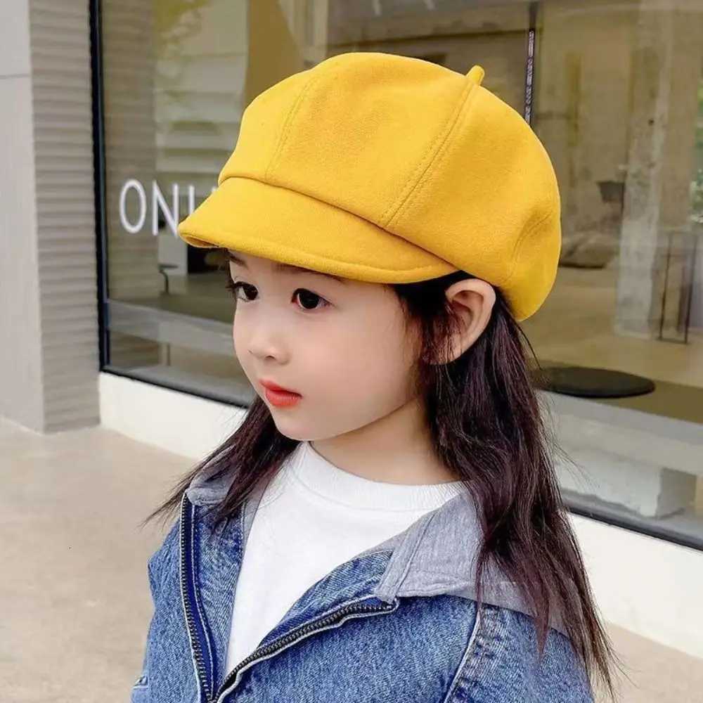 Autumn Winter Cute Soft Kids Berets Multicolour Woolen Baby Beret Hat Warm Painter Hat Boys Girls251028
