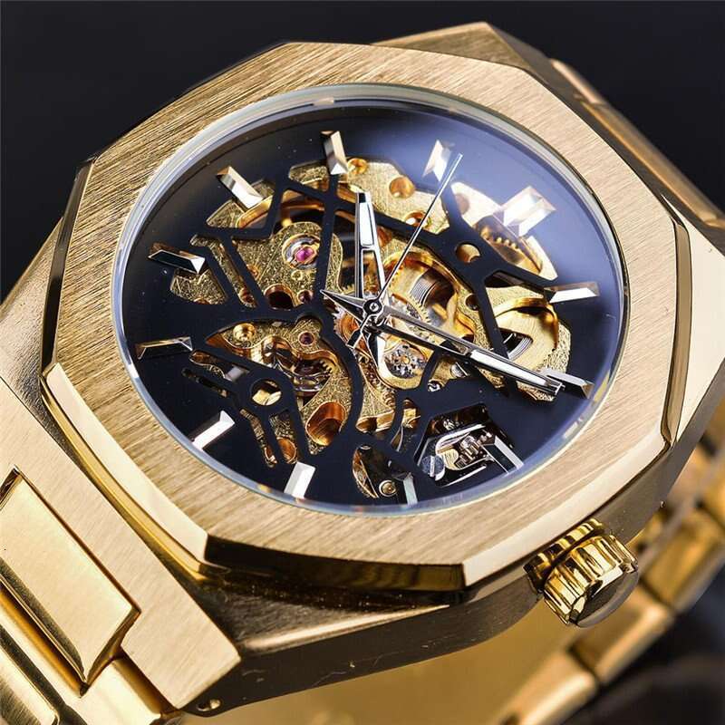 Skeleton Fashion Casual Style Men's Automatic Mechanical Watch