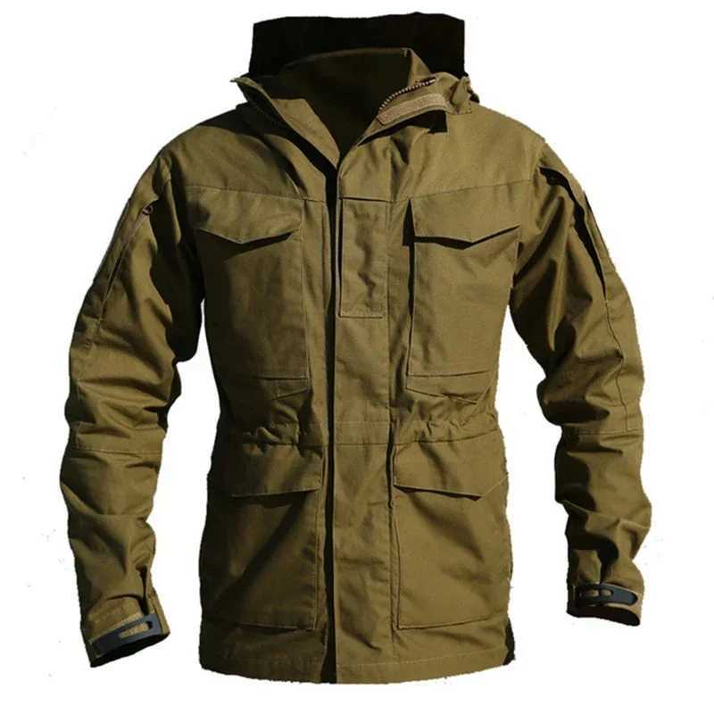 M65 UK Clothes Windproof Hunting Field Jackets Mens WinterAutumn Waterproof Pilot Train Coat Hoodie Three Colors J251029